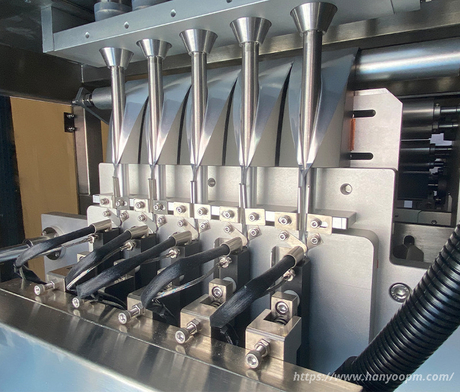 Multi-lane vertical series packaging machine